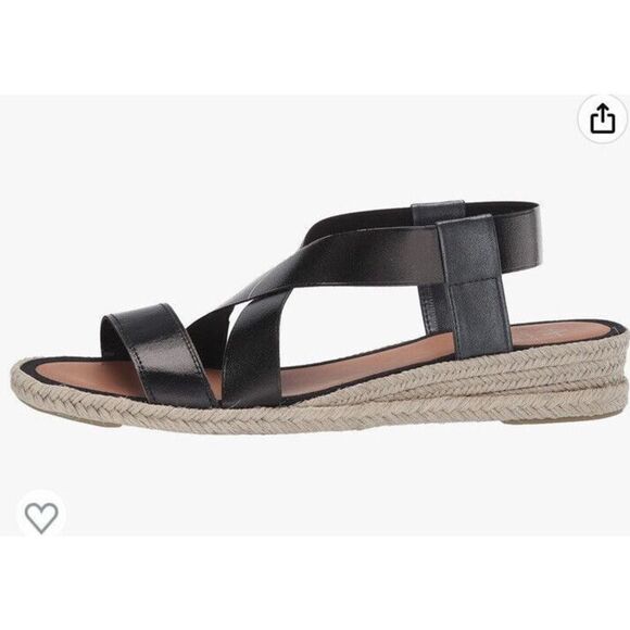 AQUATALIA Women Sz 7 Maggie Leather criss cross espadrille sandal w/dustbag $180 - Picture 13 of 16